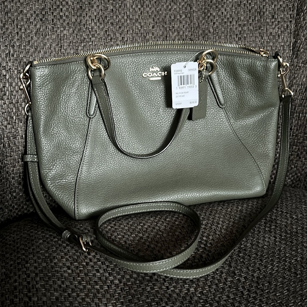 NWT Coach leather satchel